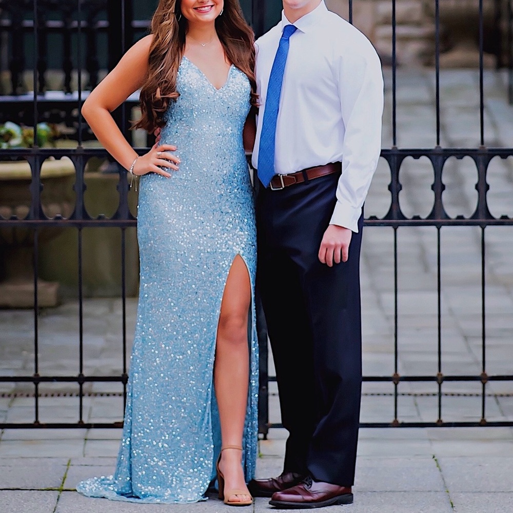 Mac Duggal Sequin Split Gown - image 3